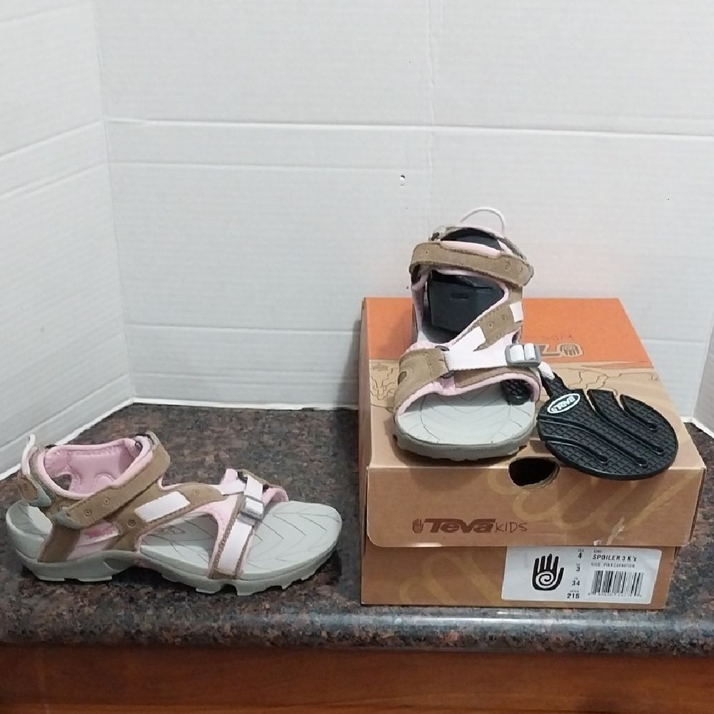 Teva Kids Sandals in Pink and Tan